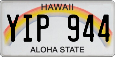 HI license plate YIP944