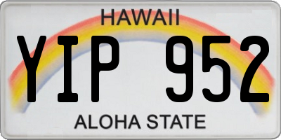 HI license plate YIP952