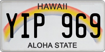 HI license plate YIP969