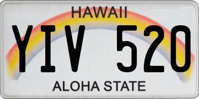 HI license plate YIV520