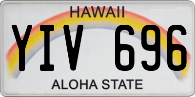HI license plate YIV696