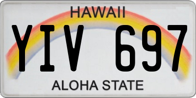 HI license plate YIV697