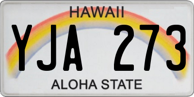 HI license plate YJA273