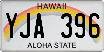 HI license plate YJA396