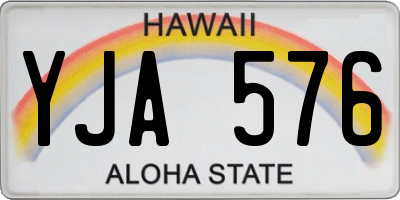 HI license plate YJA576