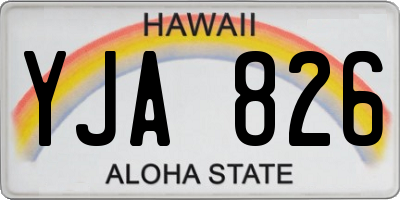 HI license plate YJA826