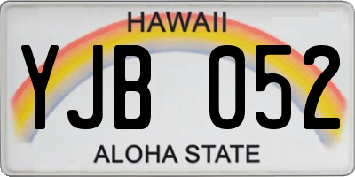 HI license plate YJB052