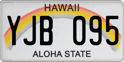 HI license plate YJB095