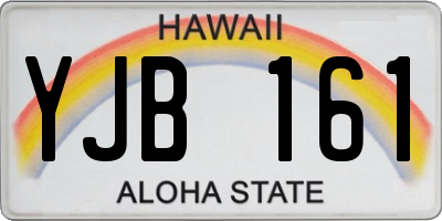 HI license plate YJB161