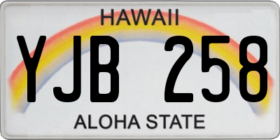 HI license plate YJB258
