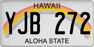 HI license plate YJB272