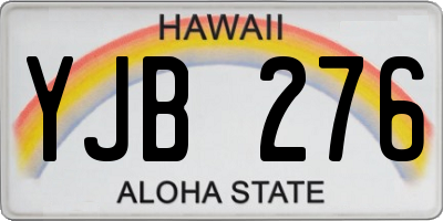 HI license plate YJB276