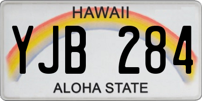 HI license plate YJB284