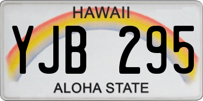 HI license plate YJB295