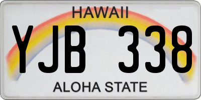 HI license plate YJB338