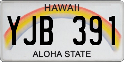 HI license plate YJB391