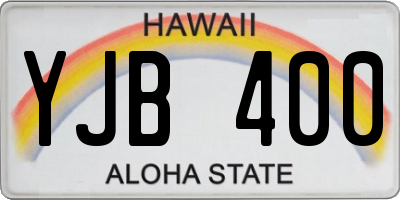HI license plate YJB400