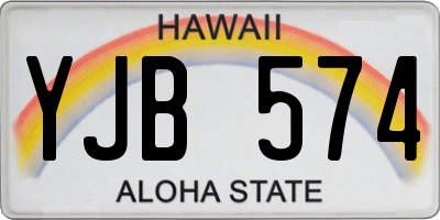 HI license plate YJB574