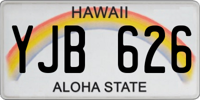 HI license plate YJB626