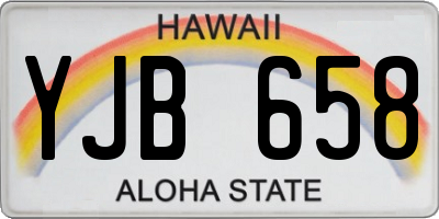 HI license plate YJB658