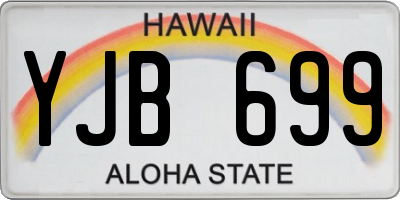 HI license plate YJB699