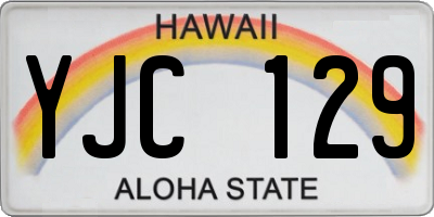 HI license plate YJC129