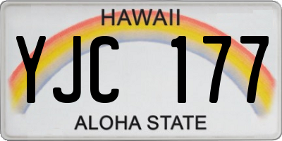 HI license plate YJC177