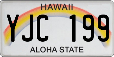 HI license plate YJC199