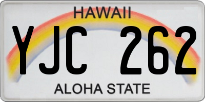 HI license plate YJC262