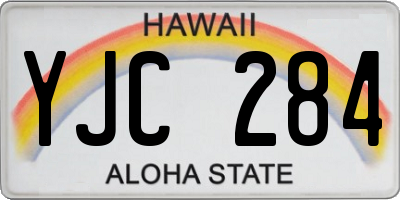 HI license plate YJC284