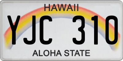 HI license plate YJC310