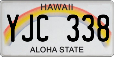 HI license plate YJC338