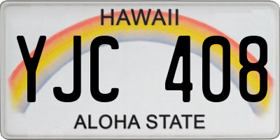 HI license plate YJC408
