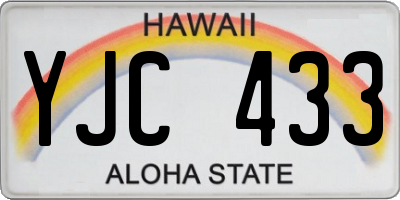 HI license plate YJC433