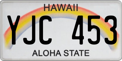 HI license plate YJC453
