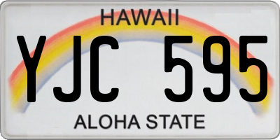 HI license plate YJC595