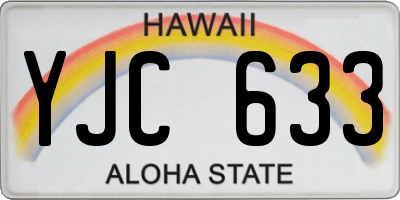HI license plate YJC633