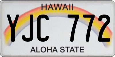 HI license plate YJC772