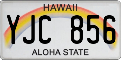 HI license plate YJC856