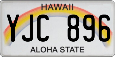 HI license plate YJC896