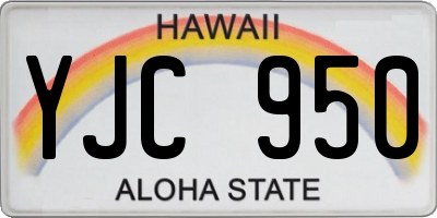 HI license plate YJC950
