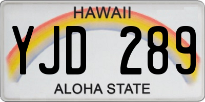 HI license plate YJD289