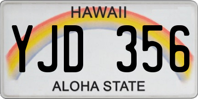 HI license plate YJD356