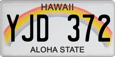 HI license plate YJD372