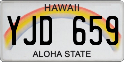 HI license plate YJD659