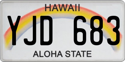 HI license plate YJD683