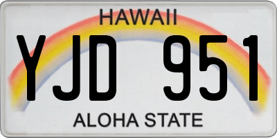 HI license plate YJD951