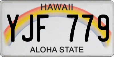 HI license plate YJF779