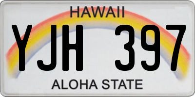 HI license plate YJH397