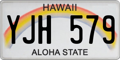 HI license plate YJH579